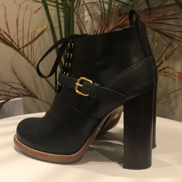 CHLOE Lace Up Heeled Boots - Picture 5 of 8